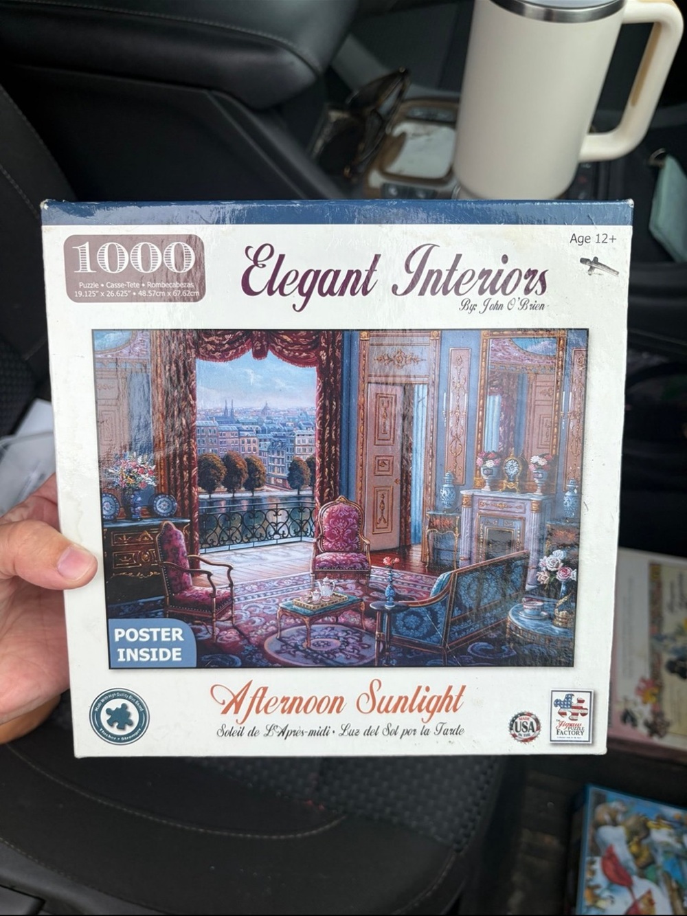 Afternoon Sunlight elegant interiors 1000-Piece Puzzle with 2 paper posters